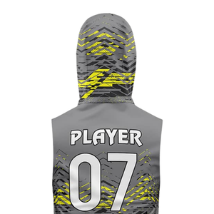 Maillot de football sans manches à capuche pour garçons Glitch 7v7, uniformes d'équipe personnalisés, impression abstraite sublimée, nom et numéro du joueur, entraînement - Product Image 4