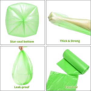 Wholesale custom Super quality Sustainable Biodegradable Cornstarch Unscented Disposable Compostable Garbage <b>Bags</b> <b>20L</b> 30L - Product Image 2