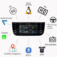 Autoradio Android Auto et CarPlay sans fil pour Fiat Punto Linea EVO, lecteur audio avec écran