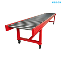 Sistema de Cinta Transportadora de Carga Modular, Resistente, Fijo y Motorizado, Directo de Fábrica, Confiable, para Logística