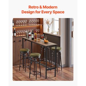 Table de bar pour la maison # # # # Structure Métallique Robuste # # # # Table haute de pub # # # # Étroit Long # # # # Cuisine/Salle à manger # # # # Comptoir à cocktails # # # # Bar - Product Image 2
