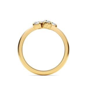 Bague Solitaire en Or Jaune 14K avec Diamant Synthétique Taille Géométrique 0,72 carats, Élément de Bijou Tendance à Porter à la Main - Product Image 6