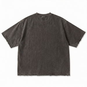 Camiseta Glory Vintage de Gran Tamaño con Estampado Gráfico, Personalizada, 100% Algodón, Lavado Ácido, Corte Cuadrado, para Unisex - Product Image 2