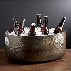 Hammered Stainless Steel Classic <b>Camping</b> Ice Bucket Double Wall Wine Beer for Cooler for Party Wedding Wholesale - Product Image 3