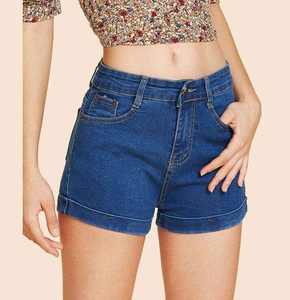 Shorts en jean pour femmes, nouveaux shorts en jean pour femmes, style été, shorts en jean taille haute à bas prix, logo personnalisé OEM - Product Image 6