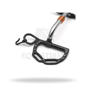 Rouleau de contrôle pour chevaux Kimberwick Uxeter à fentes pivotantes, à points argentés, pour l'équitation - Product Image 4