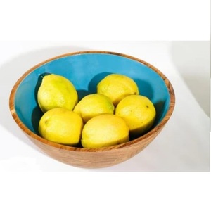 Cuencos de Esmalte para el Hogar y Hoteles, Cuencos de Madera para Servir Frutas y Ensaladas, Cuenco de Madera para Catering, Cuenco de Madera Más Vendido - Product Image 1