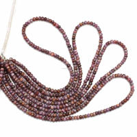 Saphir naturel brun de Madagascar de qualité supérieure, forme ronde lisse, pierre précieuse, brin de 16 pouces, pour la fabrication de bijoux, certifié par une tierce partie