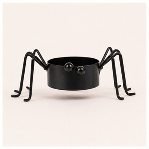 Portavelas de Metal Negro Mate Hecho a Mano, Diseño de Araña, para Decoración del Hogar y Fiestas de Halloween, Venta al Por Mayor - Product Image 3