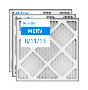 AGF Factory Paper frame pleated Merv 8 11 13 ac filter 20x20x1 ac furnace air filter