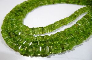 Peridoto Verde Natural, Corte Heishi, Tamaño 3-4mm, Cuentas de Piedras Preciosas de Alta Calidad, Longitud 14-15 Pulgadas - Product Image 2