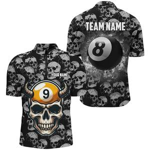 Camiseta de Billar para Hombre de Alto Rendimiento OEM, Diseño Deportivo de Manga Corta, Tejido Sólido, Personalizable, de Secado Rápido, Poliéster/Algodón - Product Image 3