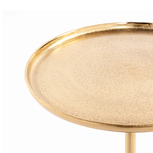 Table à boissons moderne avec base noire en aluminium moulé, hauteur 22 pouces - Product Image 3