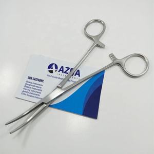 Pinza Hemostática Curva Profesional de Acero Inoxidable con Bloqueo para Perforaciones Corporales - Product Image 3
