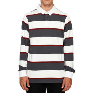 <b>Men's</b> <b>Long</b> <b>Sleeve</b> Rugby <b>Polo</b> <b>Shirt</b> Eco-Friendly Cotton Turn-down Collar Regular Fit Rugby <b>Shirt</b> Button Closure <b>Shirt</b> For <b>Men</b> - Product Image 4