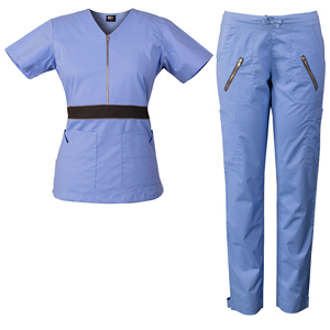 Advanced Anti-Bacterial Medical Scrubs <b>Set</b> Stylish Women Nurse <b>Doctor</b> Uniform High Quality OEM Soft Hospital Scrub Suit - Product Image 1