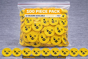 Parche Bordado Termoadhesivo de Cara Sonriente Haciendo Ojos a la Luz, Lindo Aplique para Chaquetas, Bolsos y Manualidades DIY - Product Image 3