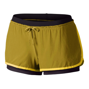 Shorts tricotés taille haute pour femmes, rose uni, avec cordon de serrage, sportifs, séchage rapide, coupe régulière, avec poches, vente en gros 2026 - Product Image 5