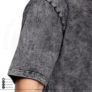 Camiseta al por mayor con lavado ácido, oversize, hombros caídos, alta calidad, 220g, tela de jersey 100% algodón, logotipo personalizado, color personalizado, para hombre - Product Image 5