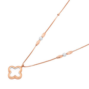 Cadena de oro rosa de 18 quilates para mujer, collar de eslabones radiantes de perfil regular de 4,21g, joyería fina minimalista elegante de lujo unisex para mujer - Product Image 4