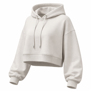 Wholesale Custom Oversized <b>Crop</b> <b>Hoodie</b> <b>for</b> <b>Women</b> - Factory Direct Supply by OEM Manufacturers - Product Image 3
