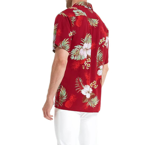 Chemises de plage à manches courtes et col rabattu pour hommes, décontractées, légères, en lin et coton, pour l'été - Product Image 5