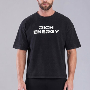 เสื้อยืดคอกลมคลาสสิกผู้ชาย ผ้าฝ้ายพรีเมียม 100%  เสื้อยืดคอกลมลำลอง พิมพ์โลโก้ตามสั่ง - Product Image 1