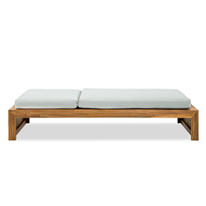 Chaise longue d'extérieur en bois développée pour combiner une structure en bois résistante aux intempéries avec un confort de relaxation accru - Product Image 6