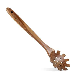 Cuchara para pasta de madera con mango largo, artículo de cocina ecológico a precio económico. - Product Image 2