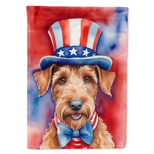 Irish Terrier patriotique américain jardin drapeau multicolore boîte aux lettres décoratif cour drapeau bannière pour Patio œuvre parterres de fleurs jardin - Product Image 1