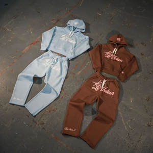 Conjunto Deportivo Holgado de 2 Piezas para Hombre, Sudadera con Capucha y Pantalones Deportivos de Algodón, Estilo Casual para Deportes, Gimnasio y Ropa Urbana - Product Image 5