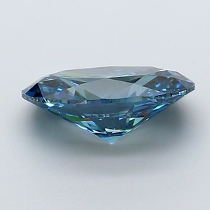 Diamant ovale de 3,18 carats, cultivé en laboratoire par CVD, couleur bleu vif fantaisie, clarté VS1, polissage excellent, pierre précieuse de luxe haut de gamme, pierre brute. - Product Image 2