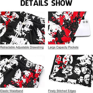 Pantalones cortos unisex de malla sublimados para personalizar con logotipo, cómodos, con cintura elástica, pantalones cortos para hombre, sublimados por Dress Sports - Product Image 3