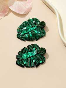 Boucles d'oreilles pendantes multicolores en perles pour femme, style bohème, bijoux de fête, design dessin animé, perles de verre - Product Image 2