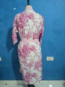 Kimono de Algodón Indio con Estampado de Jungla Rosa para Mujer, Hermoso Cárdigan de Verano para Spa, Playa, Regalo de San Valentín, Bata de Playa - Product Image 2