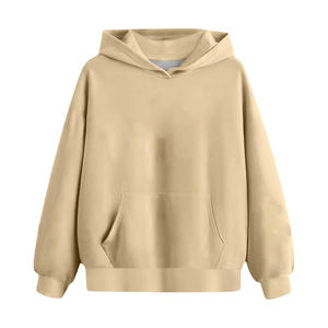 Robe pull molletonnée d'hiver 100 % coton personnalisée pour femme, respirante, coupe-vent, écologique, gaufrée et brodée - Product Image 1