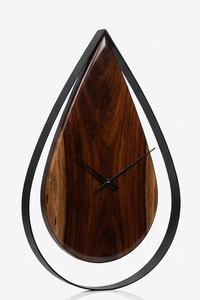 Custom Wooden Resin Luminous Traditional Style Quartz Analog Hanging Decorative Wall <b>Clock</b> for Living Room Hotel Restaurant - Product Image 3