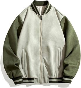 Unisex High Quality Customized VARSITY <b>Jacket</b> Slim Vintage Style Stand Collar <b>Canvas</b> Embroidered Customized Logo for Winter - Product Image 4