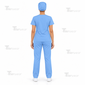 NUEVO Uniforme Médico para Enfermeras, Ropa de Trabajo para Hospital, Suave y Cómoda, Personalizable, Fabricante OEM de Marca Privada - Product Image 4