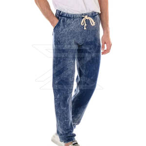 Men Acid Wash <b>Trouser</b> <b>Vintage</b> Washed Casual Pants Loose Fit For Streetwear <b>Trouser</b> Relaxed Fit - Product Image 4
