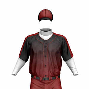 High Quality Men's Adult <b>Baseball</b> Uniform Set Half Sleeves 100% Polyester Heat Transfer Printed - Product Image 2