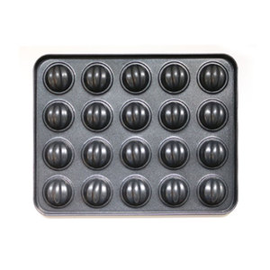 Molde Profesional de Acero al Carbono para Pasteles con Forma de Cáscara de Nuez, 20 Cavidades, Alta Eficiencia, Textura Realista de Nuez, Antiadherente, Doble Cara - Product Image 3