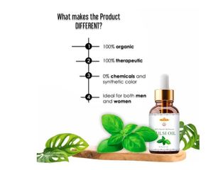 Huile de Tulsi pressée à froid Khadi Pure 30 ml - Product Image 4