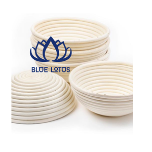 BEST SELLER Round Rattan <b>Bread</b> Proofing <b>Basket</b> with Cloth Liner Artisan Sourdough Baking Tools - Product Image 1