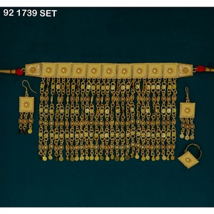 Nouveau Collier Martasha Plaqué Or Tendance, Collier Khannaki Plaqué Or Style Arabe Élégant, Bohème de Dubaï - Product Image 6