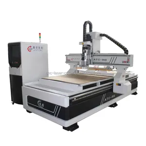 Enrutador CNC ATC 1325, máquina de trabajo de madera 3D, máquina enrutadora CNC ATC para armario de cocina, máquina anidadora ATC