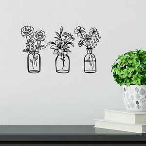 CIFbuy Sculpture de tulipe en fer élégante et minimaliste, décoration moderne et abstraite pour la maison et le bureau, pour le service de retrait Temu sur TikTok - Product Image 6