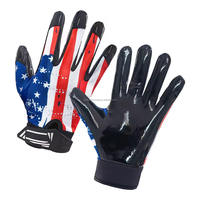 Guantes de Fútbol Americano Personalizados 2026, Último Modelo, Palma de Alta Adherencia, Material de Viscosa, Color Personalizado, IM-NA-001, Embalaje