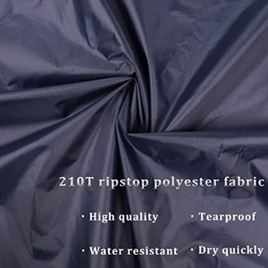 Poncho de pluie unisexe noir à capuche, imperméable, léger, en polyester, pour l'extérieur, taille adulte, coupe longue et ample, couleur unie - Product Image 6