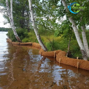 Produit phare : Bûche de fibre de coco durable COIR LOG pour la protection des rivières, des lacs et des canaux, de haute qualité - Product Image 4